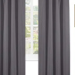 Parda Online Grey Black Out Long Door Curtain image 1