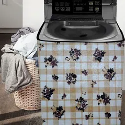 The Furnishing Tree Washing Machine Cover Geometric Pattern Beige Compatible for Whirlpool 7.2 Kg F image 4