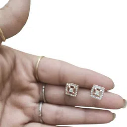 MYSTERIOUSMART Square Studs Earrings image 4