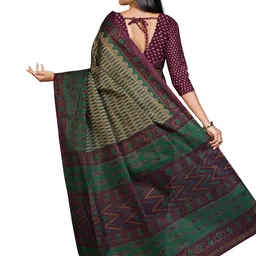 ATHEIA Multi Pure Cotton Printed Sarees image 2