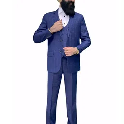 GARGIAN Master Cut Men Slim-Fit Single-Breasted Three-Piece Formal Suit-picture-32
