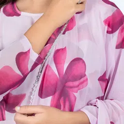 Krunal Raiyani Floral Print Crepe Fit & Flare Maxi Dress image 3