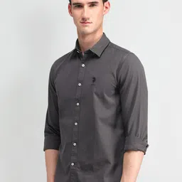 U.S. Polo Assn. Denim Co. Men Manhattan Slim Fit Opaque Casual Shirt-picture-36