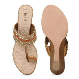 Inc 5 Embellished Ethnic Wedge Sandals image 4