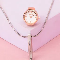 SALTY Collier & Girl Boss Pendant Chain & Watch Ring Jewellery Set-picture-28