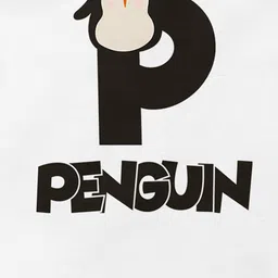 THE PRINT PLATTER Kids Penguin Printed Cotton Bodysuits with Envelope Neck image 2