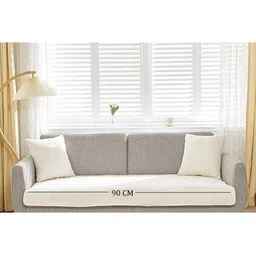 HOMETHREADS White & Cream-Coloured Sofa Cover image 2