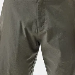 Snitch Men Snitch Olive Mid-Rise Regular Fit Shorts image 3