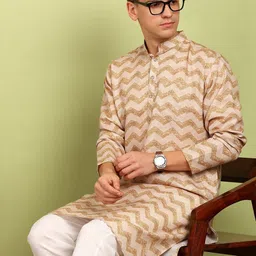 FUBAR Men Geometric Printed Kurta-picture-26