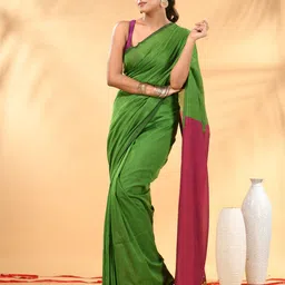 Charukriti Colourblocked Pure Cotton Saree-picture-35