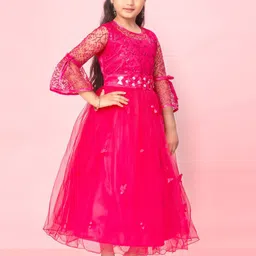 BAESD Floral Print Net Sheath Dress image 3