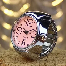 Bling Queen Stretchable Analogue Watch Ring-image-90