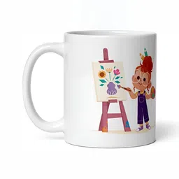 Mr UVD White Ceramic Cup image 3