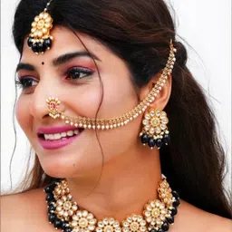 ARADHEMA Women Black Jewellery Set-picture-24