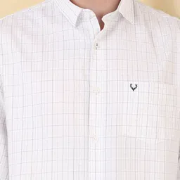 Allen Solly Men Spread Collar Checked Cotton Casual Shirt image 2