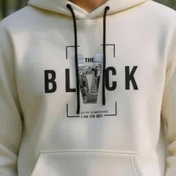 SHAUN Men Printed Hooded Sweatshirt image 4