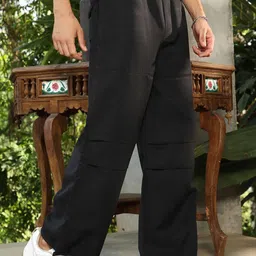 Campus Sutra Men Comfort Parachute Trousers-image-81