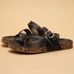 ERIDANI Women One Toe Flats with Buckles-picture-30