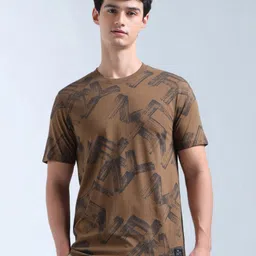Flying Machine Brand Logo Printed Round Neck T-shirt-picture-16
