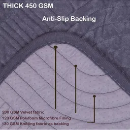 HOMETHREADS Grey & Grey Sofa Cover image 3