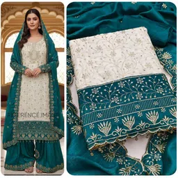 HMP Fashion Embroidered Unstitched Dress Material-picture-16