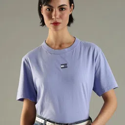 Tommy Hilfiger Printed Polo Collar Drop-Shoulder Sleeves Cotton Regular Fit T-shirt-image-8