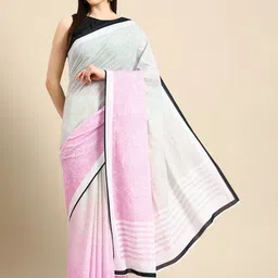 BUTA BUTI Floral Pure Cotton Saree-picture-12