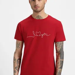 HESHA Typography Printed Round Neck Regular Fit T-shirt-picture-37