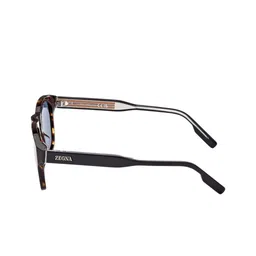 Ermenegildo Zegna Men Oval Sunglasses with UV Protected Lens EZ0221 52 52V image 5