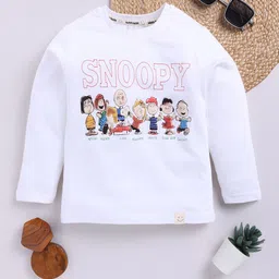 Happy Faces Boys Snoopy Printed Pure Cotton T-shirt-picture-24