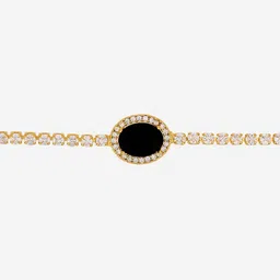 Kushal's Fashion Jewellery Gold-Plated Zircon Studded Wraparound Bracelet image 3