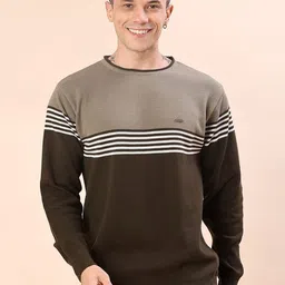 V-Mart Men Colourblocked Pullover-image-6