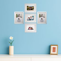 Kuber Industries White 5 Pieces Wall Photo Frames-picture-9