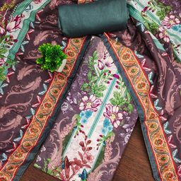 LeeliPeeri Designer Floral Printed Sequinned Silk Unstitched Dress Material-picture-20