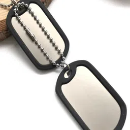 VAGHBHATT Men Silver-Plated Stainless SteelPendant With Chain-image-9