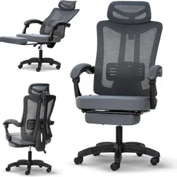 drogo Ergonomic Office Chair for Work from Home Computer With Armrest,2D Headrest Mesh Office Executive Chair-picture-31