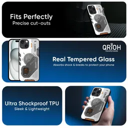 QRIOH Typography Printed iPhone 14 Pro Back Case Mobile Accessories image 4