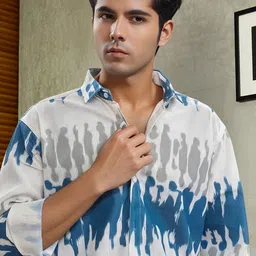 Moda Rapido Men Tie and Dye Printed Casual Shirt image 4
