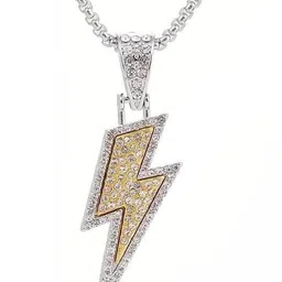 kazare Rhodium-Plated Quirky Pendants with Chains image 5