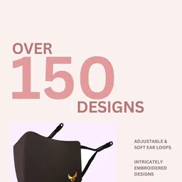 MASQ Pack Of 3 Organic Cotton 4-Layered Dust Production Masks image 3