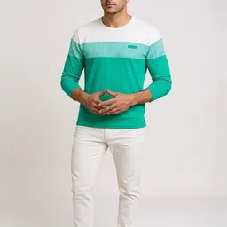 AUTNA Men Colourblocked Pockets T-shirt image 2