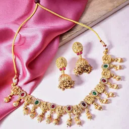 Anouk Gold-Plated Copper Artificial Stones and Beads Jewellery Set-picture-31