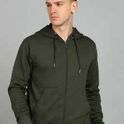 Adyavastram Men Hood Neck Front-Open Sweatshirt image 2