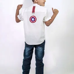 LABEL KIAA Boys Classic Printed Casual Shirt image 3