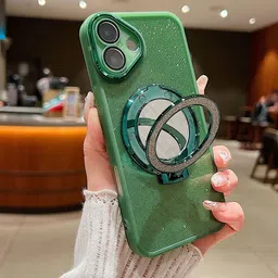 Luxury Kase Quirky iPhone 16 Magnetic Stand Shockproof Back Case image 3