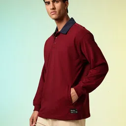 HRX by Hrithik Roshan Shirt Collar Sweatshirt image 2