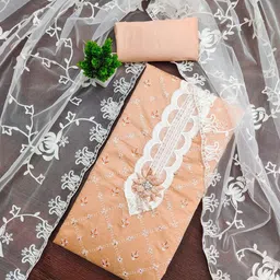 Panzora Printed Unstitched Dress Material-picture-10