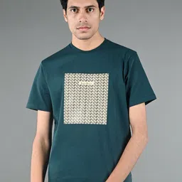 LOUIS STITCH Men Abstract Printed Round Neck Cotton T-shirt-image-96