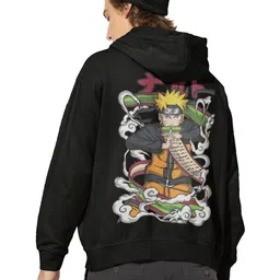 Cloroot Men Printed Hooded Sweatshirt image 4