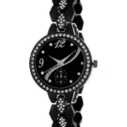 Miss Perfect Unisex Embellished Dial & Straps Analogue Watch 337-picture-10